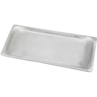 NKlaus Untersetzer für Kerzen Aluminium; Messing; matt; vernickelt, 1 Stück