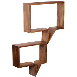 Wohnling Wandregal 50 x 49 x 13 cm Braun