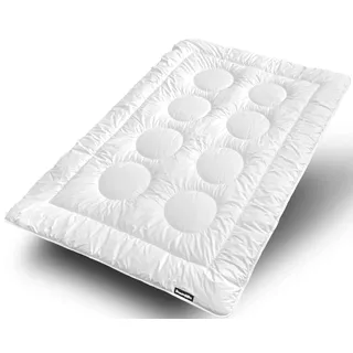 Dunlopillo Baumwollbettdecke »Fusion, Bettdecken für Sommer und Winter« normal Füllung Polyester 1 Stk. tlg. Bettdecke 135x200 cm, 155x220 cm, Dunlofill® Helix-Micro-Faser, Decke, weiß