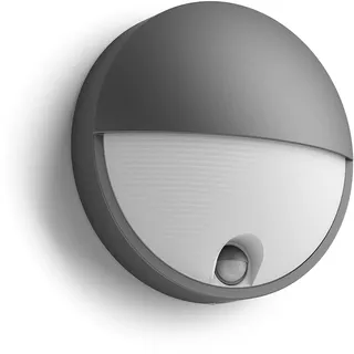 Philips Außenleuchte Aluminium 21,4 cm inkl. Bewegungssensor grau