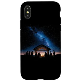 Glorious Krippe Jesu Christi Geburt Weihnachtskrippe Hülle für iPhone X/XS
