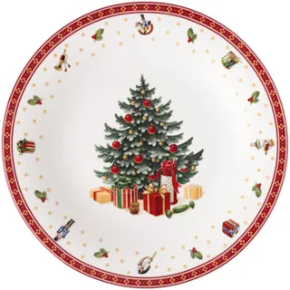 Villeroy & Boch – Toy's Delight Specials Platzteller Bunt, Spülmaschinenfest, Mikrowellensicher, Großer Teller, Geschirr, Weihnachtsgeschirr Toys, Servierteller, Premium Porzellan