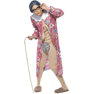 Smiffys Gravity Granny Kostüm Unisex Einheitsgröße