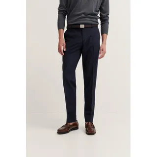 bugatti Anzughose »Mix & Match« mit Bügelfalte & feiner Struktur, blau