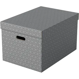 Esselte Aufbewahrungsbox 35,5 x 51,0 x 30,5 cm 3-tlg. grau