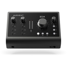 Audient Audiointerface iD24, 2 Class-A Mikrofonvorverstärker (High Performance USB-C Audiointerface, Audio Loop-Back, 2 Kopfhörerausgänge, hochwertiger Mikrofonverstärker)