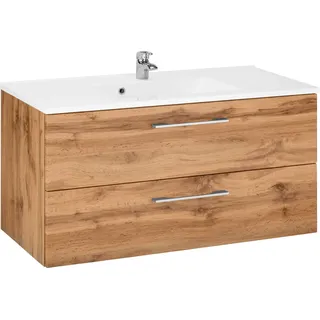 WELLTIME "Soria", Badmöbel Waschtisch inkl. Waschbecken, Breite 100 cm,
