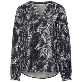 STREET ONE Damen A345444 Bedruckte Tunika, Deep Tint Blue, 38 EU