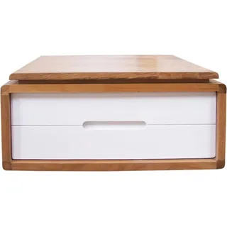 Teako Design Hängender Waschbeckenunterschrank Annia aus massivem Teakholz - 70x50x30cm