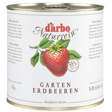 Darbo Naturrein Erdbeeren Konfitüre Extra 3000g