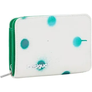 DESIGUAL New Splatter Maya Geldbörse Damen weiß türkis