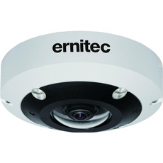 Ernitec 12MP Fisheye IP Camera (4000 x 3000 Pixels), Netzwerkkamera, Weiss