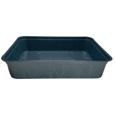 KRONLY Stabile Schale ohne Bodenlöcher 38 x 28 x 8cm - Pflanzschale Pikierschale für Pflanzen Wanne Garten Anzucht