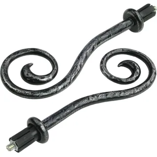 LIEDECO Endstück "Esperanca" Spirale 16 mm schwarz-silber