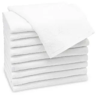 ZOLLNER Gästehandtuchset 30 x 50 cm weiß 10 St.