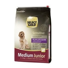 SELECT GOLD Sensitive Medium Junior Lamm/Lachs/Kartoffel 4 kg
