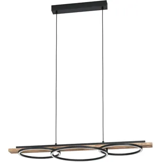 EGLO Boyal 3-flg. 40 cm rund Holz schwarz-braun-weiß