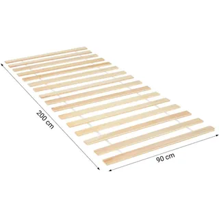 Homestyle4u Rollrost Kiefer naturbelassen 90 x 200 cm