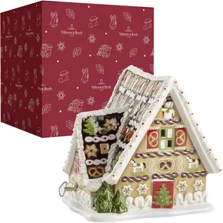 Villeroy & Boch Lebkuchenhaus mit Spieluhr Bunt