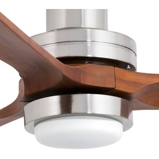 Bild von Deckenventilator Lantau L LED nickel/kiefer dunkel