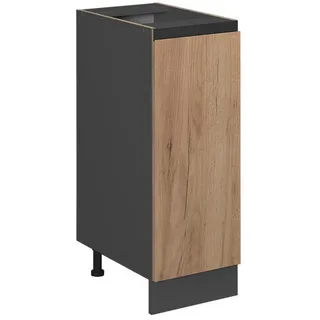 Vicco Unterschrank Apothekerschrank R-Line 30 x 81,6 x 46 cm Goldkraft Eiche/Anthrazit