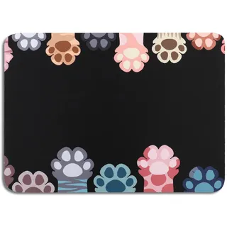 AOKSUNOVA Gaming Mauspad Klein mit Design Katze 28 x 20 cm Mousepad mit Motiv Bunt
