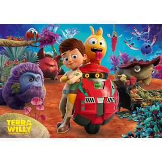 Bluebird Puzzle XXL Teile - TERRA WILLY - Unexplored Planet - 104 Teile