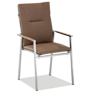 Niehoff Scalea Flex Hochlehner 57 x 62,5 x 100 cm braun/silber