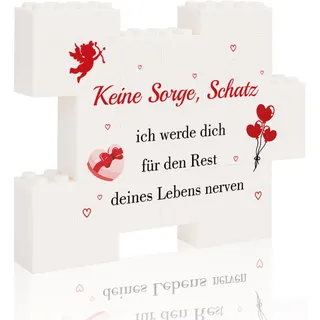 Geschenk für Freund Freundin, Ich Liebe Dich Geschenke für Paare Weihnachten Valentinstag, Geburtstagsgeschenk für Ihn Sie, Weihnachtsgeschenke Hochzeitstag Liebes Geschenk, Bausteine Ornamente