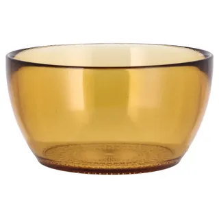 BITZ Kusintha Schale, Schüssel aus Glas, 12 cm, Amber