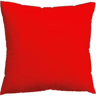 schlafgut Premium Kissenbezug Unifarben Rot 80 x 80 cm