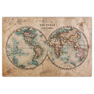 cover your desk Cover-your-desk Schreibtischunterlage für Kinder und Erwachsene Historische Weltkarte, aus hochwertigem Vinyl , 60 x 40 cm