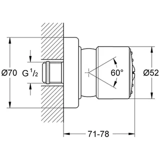 Grohe Relexa Seitenbrause, chrom - 28198000,