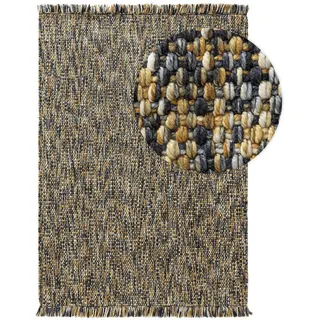 benuta pop Teppich Gelb, Textil, Abstrakt, Rechteckig, 60x100 cm wasserabweisend, Teppiche , Böden, Teppiche, Naturteppiche