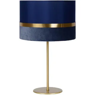 Lucide Tischleuchte , Blau , Textil , 30x50x30 cm , RoHS, Reach , Schnurschalter , Lampen & Leuchten, Innenbeleuchtung, Tischlampen, Tischlampen