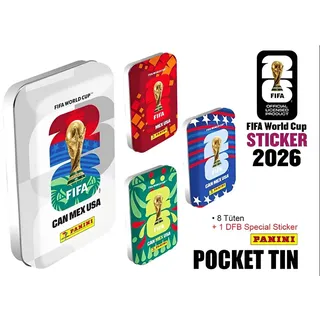 Hasbro FIFA World Cup 2026 Sticker Metallbox Pocket 8 Taschen