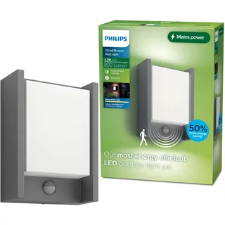 Philips Außenleuchte LED spritzwassergeschützt IP44 210 lm Einzelpack anthrazit