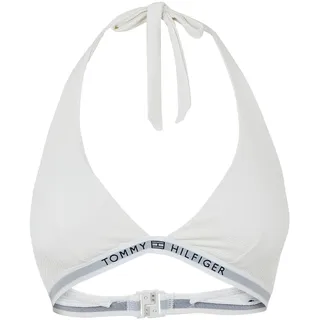 Tommy Hilfiger Damen Bikini Oberteil Triangel Herausnehmbare Polster, Weiß (Ivory), S