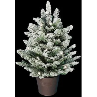 Weihnachtsbaum künstlich (100% Spritzguss) -Naturgetreuer Tannenbaum im Topf 40-80 cm - grün - 80