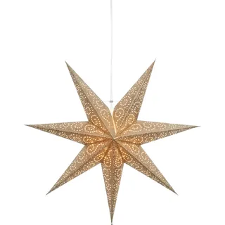 Best Season Papierstern "Antique" ca. 60 cm Ø, incl. 3,5m  Kabel, Farbe gold, 236-70 - Gold