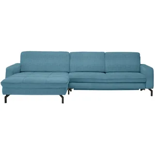 Beldomo Style Ecksofa , Petrol , Textil , Ottomane links, L-Form , 302x178 cm , Stoffauswahl, seitenverkehrt erhältlich, Bettfunktion erhältlich, Hocker erhältlich, Rücken echt , Wohnzimmer, Sofas & Couches, Wohnlandschaften, Ecksofas