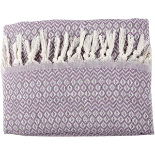 Tuiste Einzelbett Tagesdecke Lavendel Lila, Baumwolle, Couchüberwurf, Sofadecke, kuschelige TV-Decke, Couchdecke, Sesseldecke, Wendedecke, Bettüberwurf, Couch Überzug, Sommerdecke, 150x200 cm