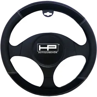 HP Autozubehör Lenkradbezug (Ø x H) 39 cm x 4 cm Velours, Kunstleder Schwarz 37 - 39 cm