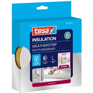 Tesa Dichtband 25 m x 0,9 cm Weiß