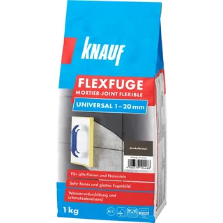 Knauf Fugenmörtel Flexfuge Universal dunkelbraun 1 kg
