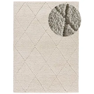 Atticgo Hochflorteppich Weiß Atesa 200/290 cm , Textil , Uni , Rechteckig , 200x290 cm , Oeko-Tex® Standard 100 , antistatisch, für Fußbodenheizung geeignet, leicht zusammenrollbar , Teppiche und Böden, Teppiche, Hochflorteppiche & Shaggys