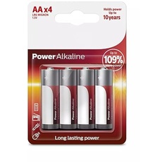 AA/LR6 Alkaline Batterie, 4 Stück, für Geräte mit hohem Stromverbrauch