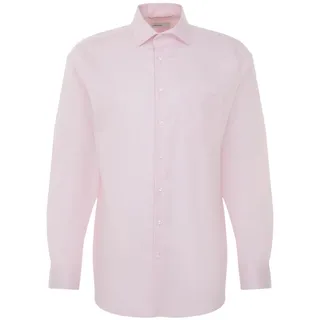 Seidensticker Herren Regular Fit Langarm Hemd, Rosa, 44