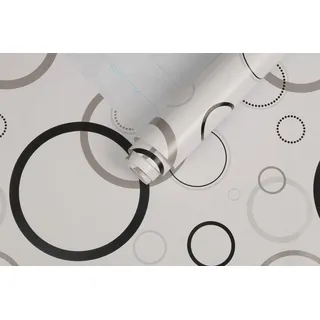 BUVU Klebefolie Möbel Schwarz Weiß Möbelfolie Selbstklebende Folie Schwarz Weiß Tapete 45cm X 300cm Modern Streifen Folie Wasserdicht Wandtapete für Möbel Wände Schränke Küche Tische