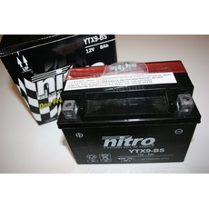 NITRO YTX9-BS -N- Batteries Schwarz (Preis inkl. EUR 7,50 Pfand)